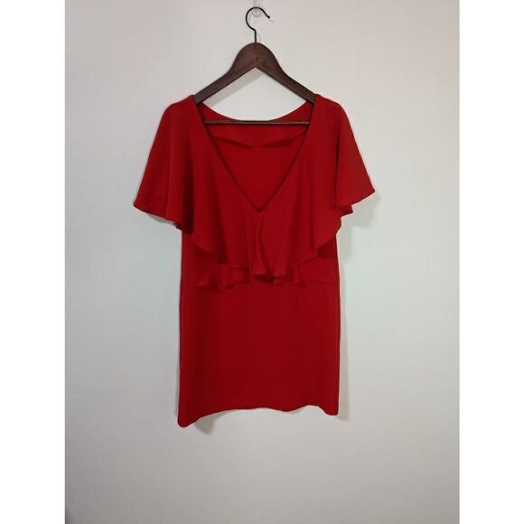 NWT Zara Basic Collection Red Dress - Picture 3 of 6